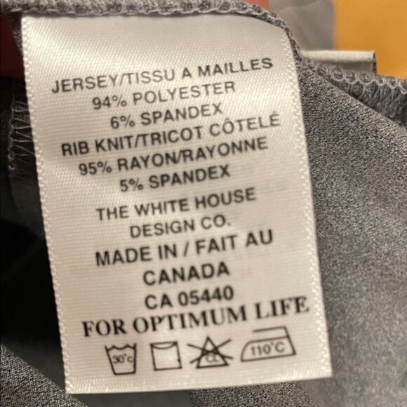 Sympli Gray Cropped Pants with White Stripe - Picture 8 of 8